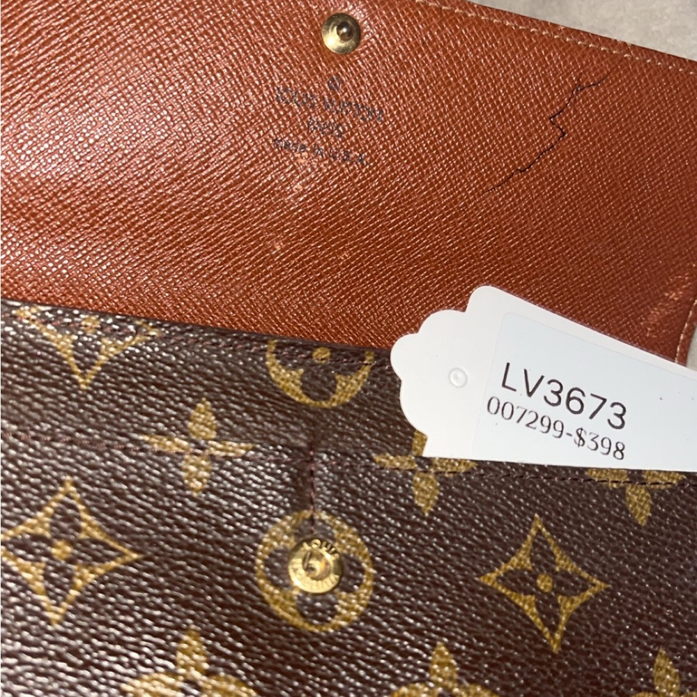 Louis Vuitton Dark Brown Monogram Wallet - Picture 9 of 16